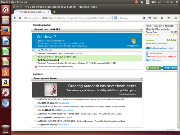 order dell mobile workstation with ubuntu 1