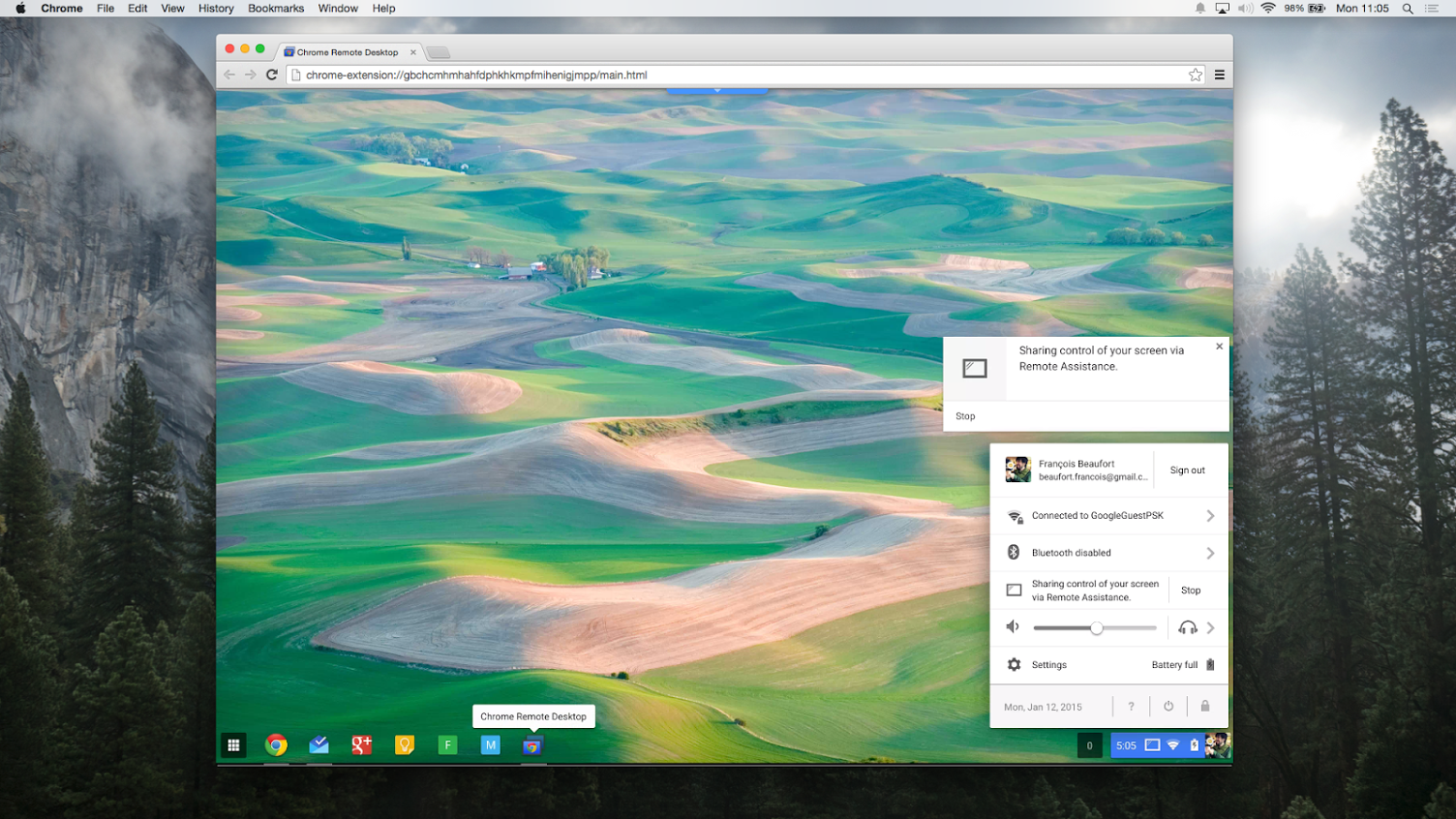 chrome remote desktop on chromebook