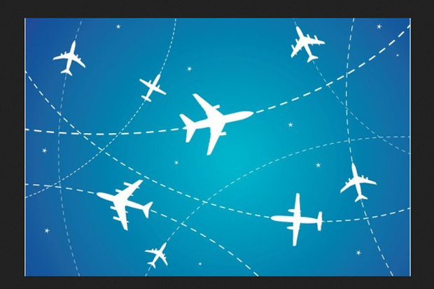 airplanes flight paths