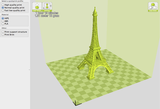 3D printer Eiffel Tower