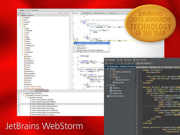 InfoWorld 2015 Technology of the Year: WebStorm