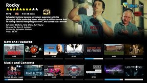 Ultraflix menu
