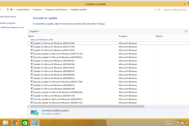 cannot uninstall program windows 10