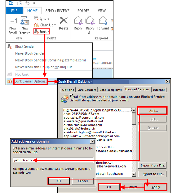 what is the best way to manage email spam in outlook