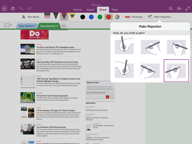 onenote ipad review