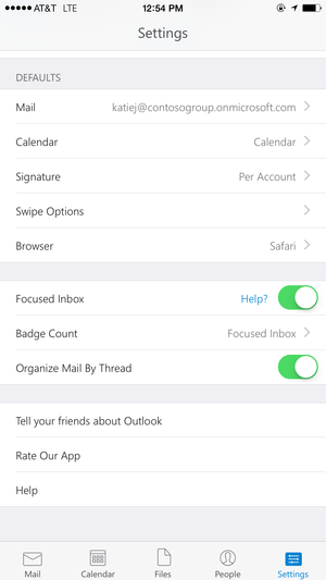 Outlook for iOS