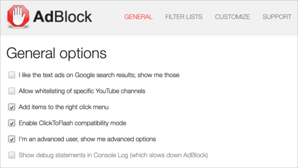 adblock options