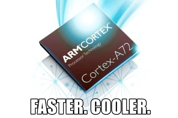 arm cortex a72 faster cooler