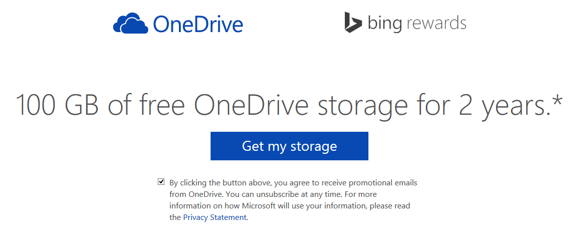 Onedrive Promotions Free Storage