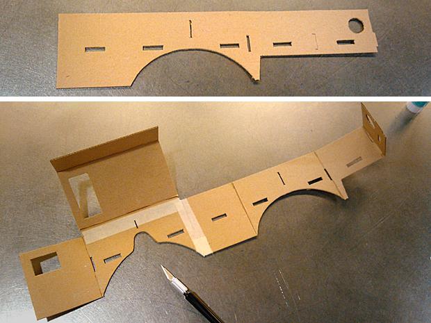 DIY Google Cardboard viewer - cardboard pieces