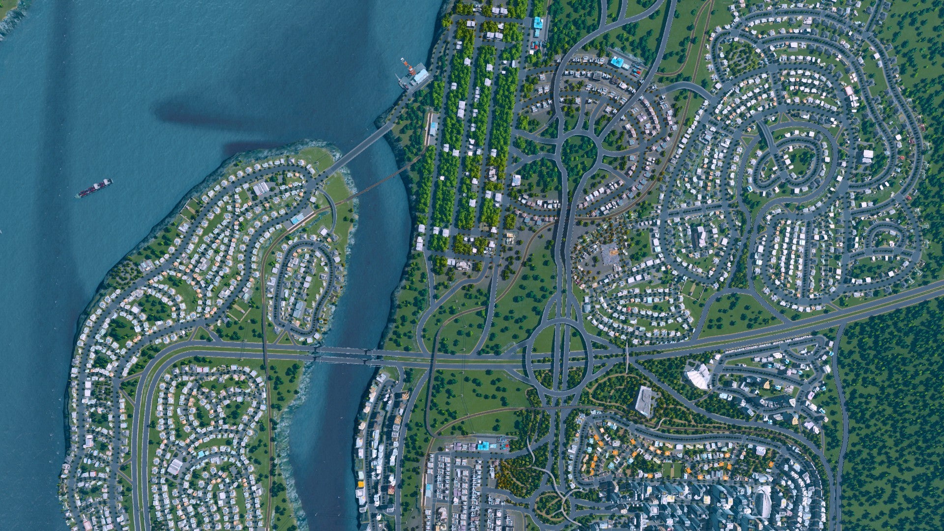 city skylines map layout