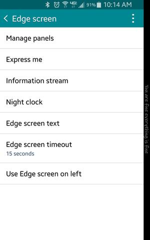 edge settings
