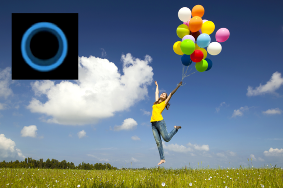 elated person cortana