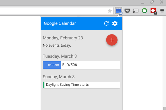 google calendar missing from chrome webstore launcher