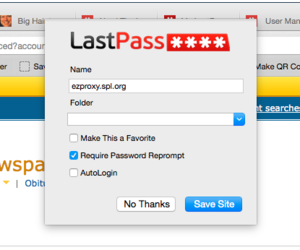 lastpass save site popup