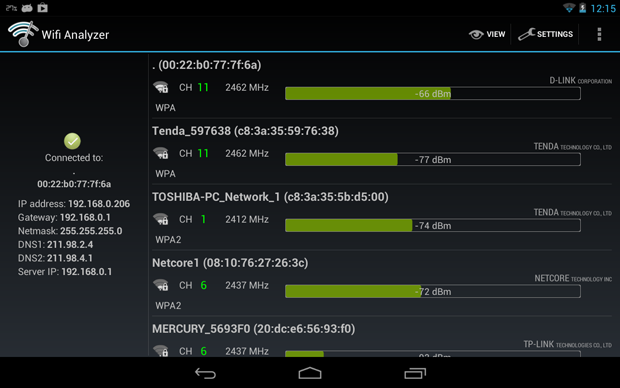 free android wifi network sniffer mac address