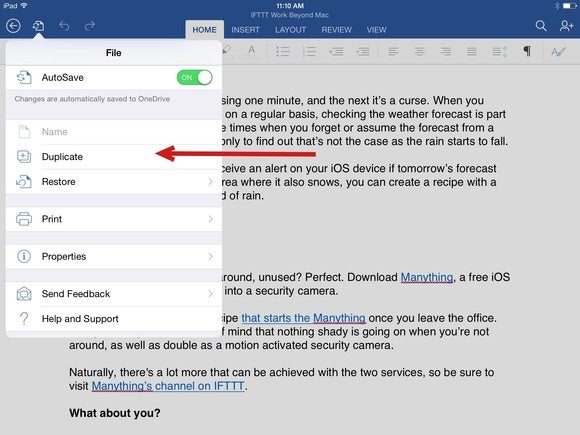 7 Time Saving Tips And Tricks For Office For Ipad Macworld