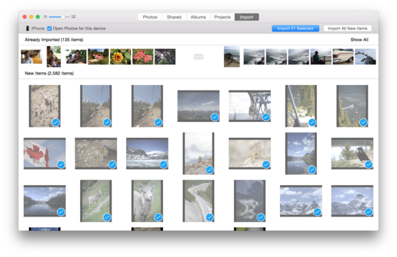 photos import