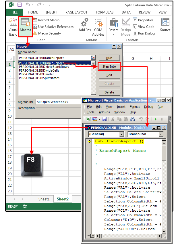 how to use macros in excel to send email for mac