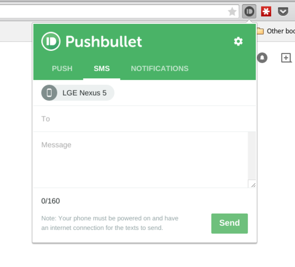 pushbullet chrome