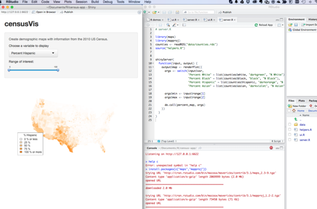 RStudio Shiny lesson