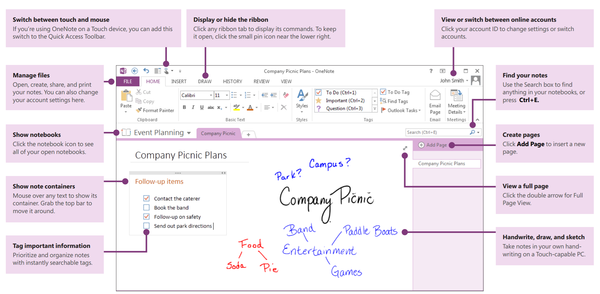 microsoft onenote quick notes save on reboot