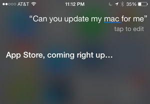 siri cant update mac