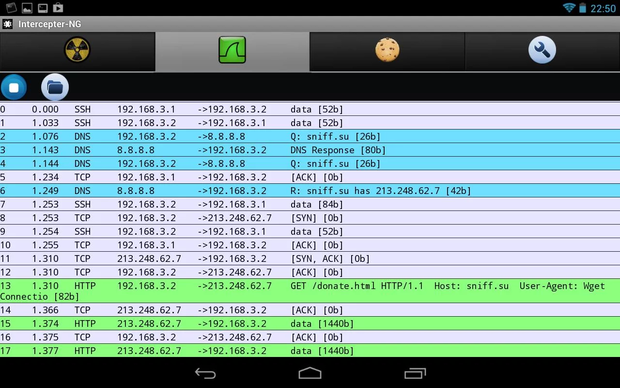 monitor wifi traffic android