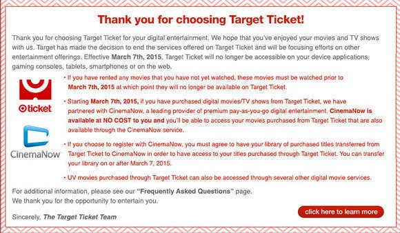 Target Ticket