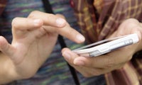 text messaging teenager stock