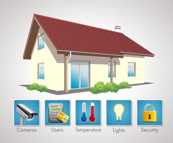 connected home illustration internet of things IoT