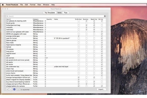 travelpacklist