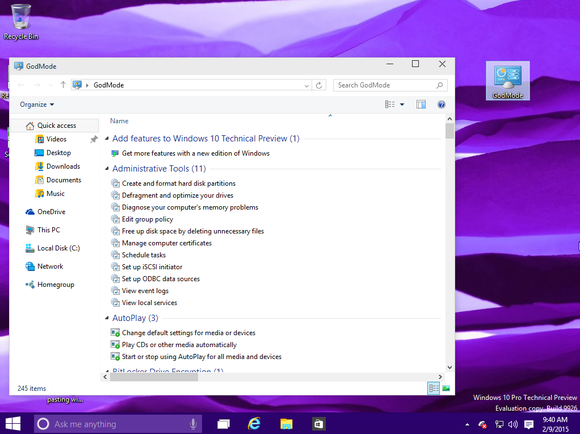 windows 10 godmode