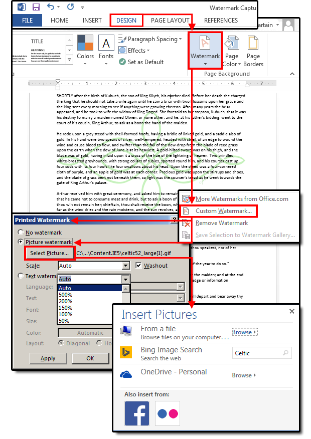 Microsoft Word 2010 Header Transparency Market