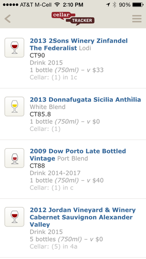 CellarTracker wine-collector app