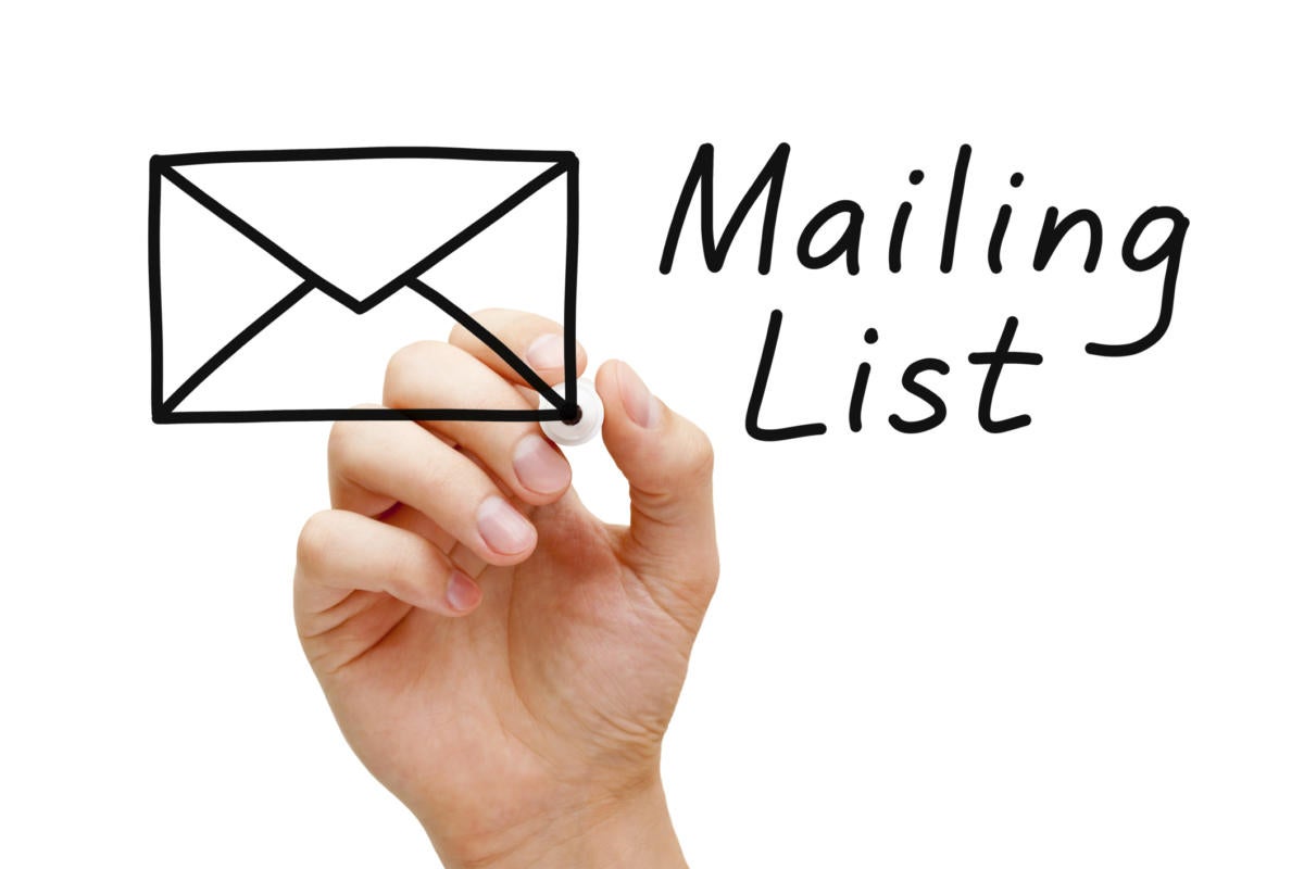 email list thinkstock