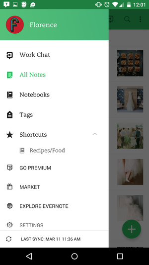 evernote hamburger