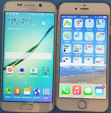 Samsung Galaxy S6 and iPhone 6