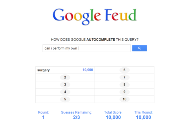 Play a Google autocomplete game with Google Feud  ITworld