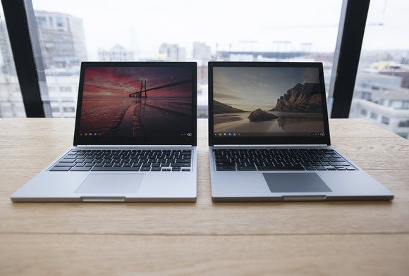google píxeles Chromebook 2015 dejó vs píxel 2.013 derecha