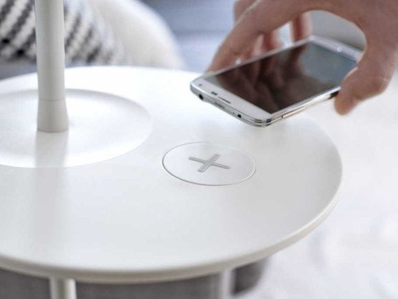 Ikea furniture with Qi wireless charging