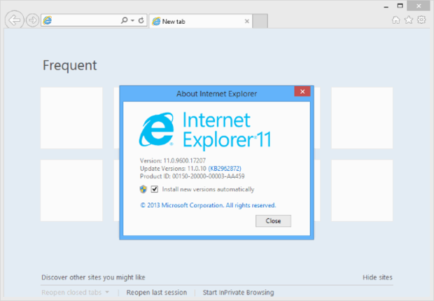 internet explorer download history