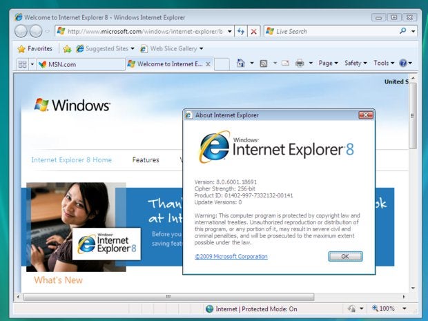 internet explorer 9 history