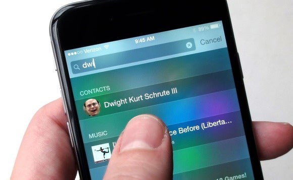 ios spotlight search contact 2