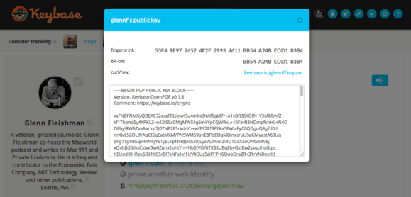 keybase.io public key popup