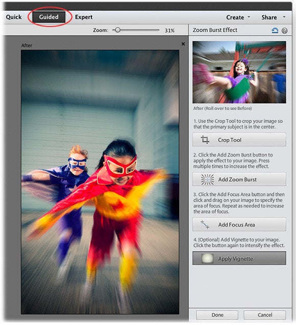 how to blur a face in photoshop elements 12