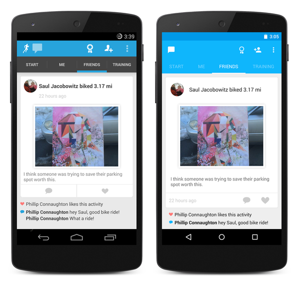 runkeeper friends tab