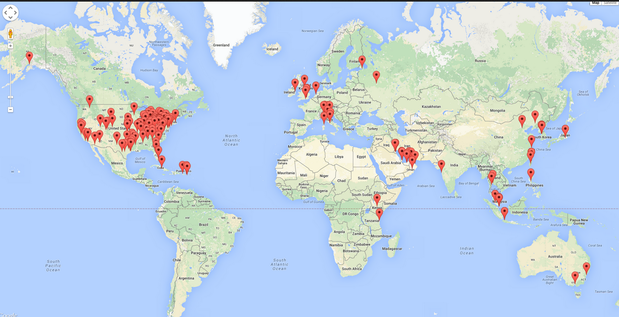map of hotel routers