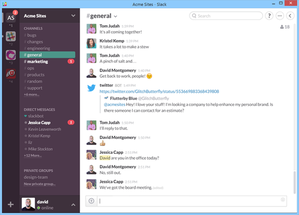 multiple slack windows