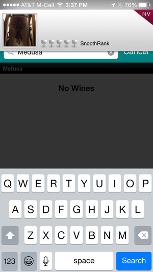 Snooth wine-collector app